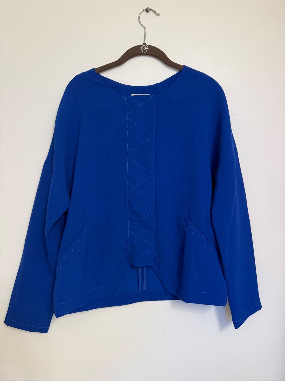 Kut from the Kloth Royal Blue Long-Sleeve Pullover Jacket